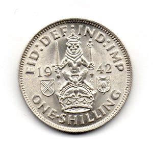 1942 Shilling Scottish Type Coinage Of England