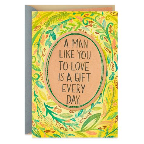 A Man Like You To Love Romantic Birthday Card For Him Greeting Cards