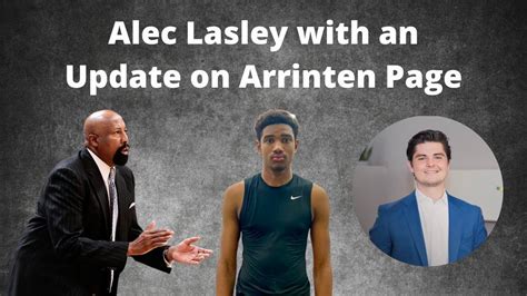 Alec Lasley With An Update On Arrinten Page Youtube