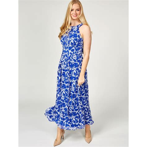 Ronni Nicole Printed Chiffon Maxi Dress Qvc Uk