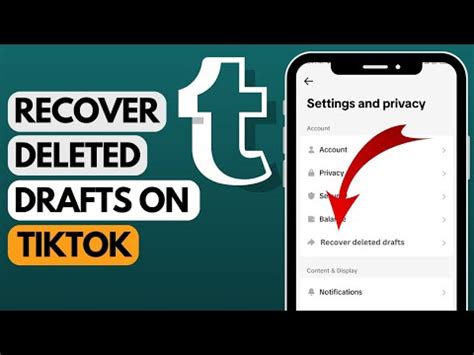 How To Recover Deleted Drafts On TikTok After Deleting App 2023