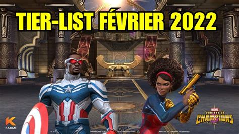 Tier List FÉvrier 2022 Les Meilleurs Champions De Mcoc Youtube