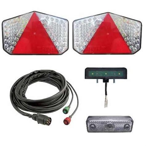 Kit Feux Complet LIDER Avec Feux Leds RADEX Pour Remorque 39790