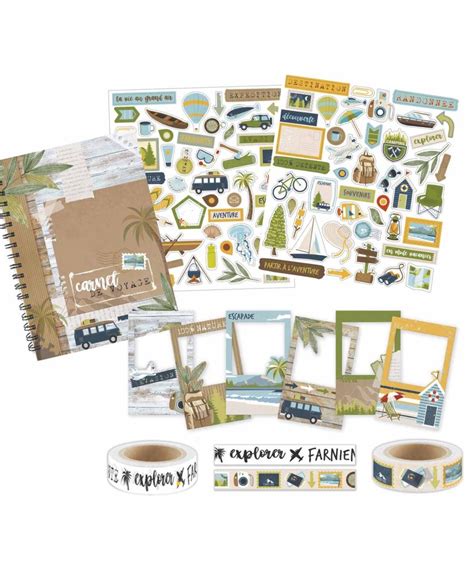 Kit Carnet De Voyage Scrapbooking