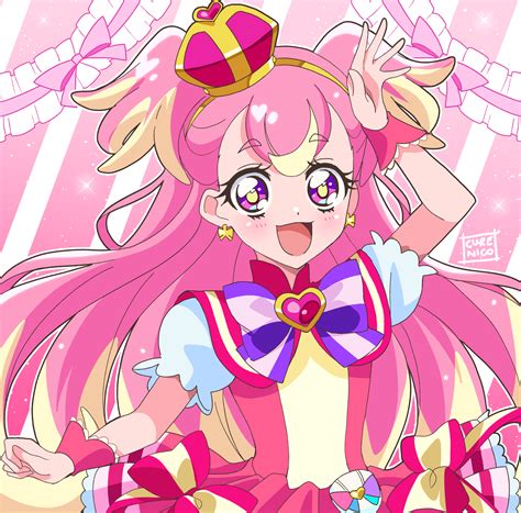 Inukai Komugi And Cure Wonderful Precure And More Drawn By Cure