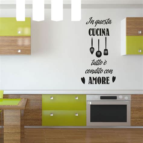 Adesivi Murali Frasi Per La Cucina Quadriperarredare It Cucine