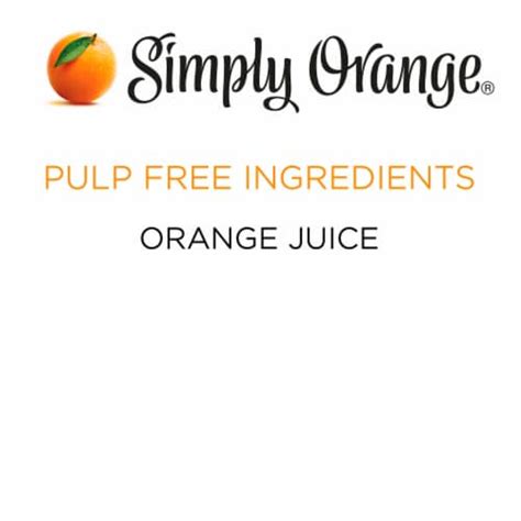 Simply Orange Pulp Free Orange All Natural Juice 32 Fl Oz Kroger