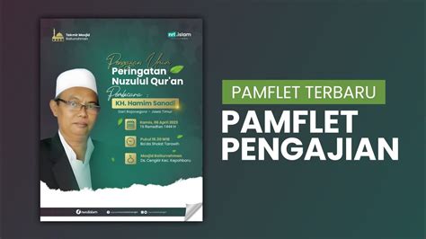 Pixellab I Desain Pamflet Pengajian Nuzulul Quran I Free Plp Youtube