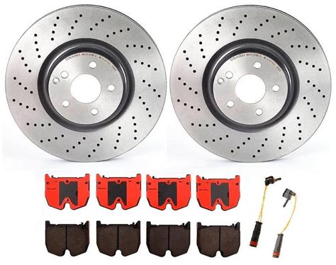 Mercedes Brakes Kit Brembo Pads And Rotors Front 360mm Ceramic