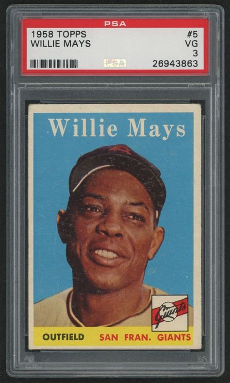 Topps Willie Mays Psa Pristine Auction