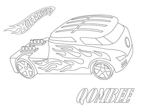 Coloriage Camion Qombee De Hot Wheels Dessin Gratuit Imprimer