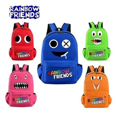 Mochila Rainbow Friends Colorida Mochila Escolar Cuotas Sin Inter S