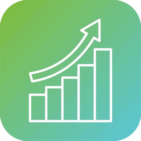 Growth Graph Vector Icon Style Vector Art At Vecteezy