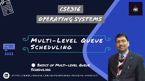 Lecture Multi Level Queue Scheduling Youtube