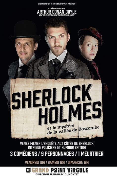 Sherlock Holmes et le mystère de la vallée de Boscombe Théâtre Weclap