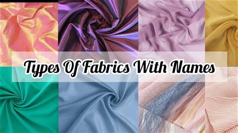 Types Of Fabric With Namesclothes Fabric With Namestrendygirlneeti