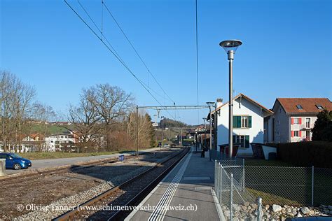 Bild Bahnhof Cousset Schienenverkehr Schweiz Ch