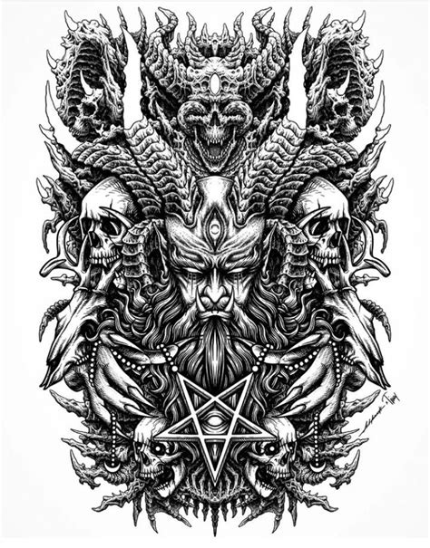 Pin By Anusit Mueangsi On Art In 2023 Dark Art Tattoo Satanic