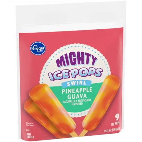 Kroger® Pineapple Guava Swirl Mighty Ice Pops 9 Ct Pick ‘n Save