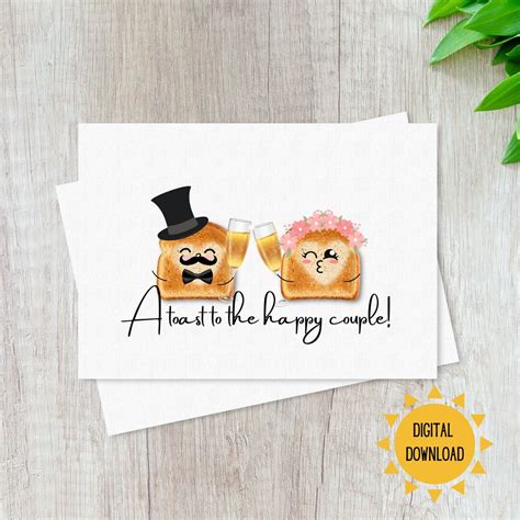 Printable Wedding Card Funny Wedding Card 5x7 Card Instant Download ...