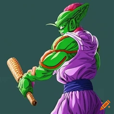 Piccolo From Dbz With A Baseball Bat On Craiyon