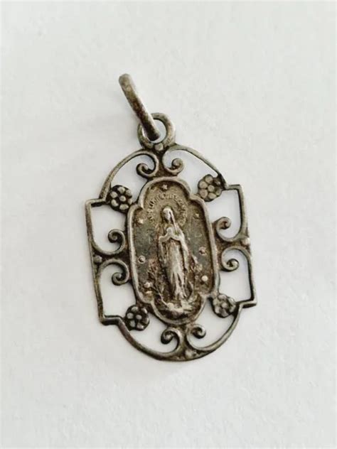 ANCIENNE MEDAILLE RELIGIEUSE En Argent Massif EUR 10 00 PicClick FR