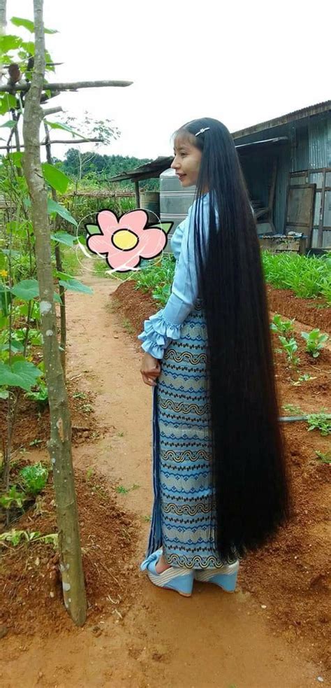 Pin Oleh Brian Di Beautiful Long Hair Rambut Sangat Panjang Rambut Super Panjang Rambut Dan