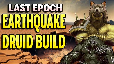 MinMaxRPG Earthquake Druid Endgame Build Guide Last Epoch