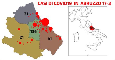 Coronavirus In Abruzzo La Mappa Aggiornata Impennata Dei Contagi 229