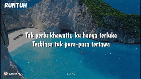 Lirik Lagu Tak Perlu Khawatir Ku Hanya Terluka Runtuh Feby Putri