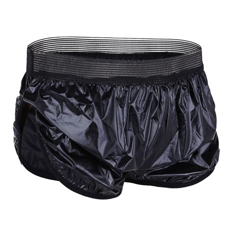 Herren Durchsichtige Boxershorts Kordelzug Schnell Trocknende