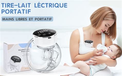 Tire Lait Lectrique Portable Avec Cran Tactile Urmywo Moiti Prix