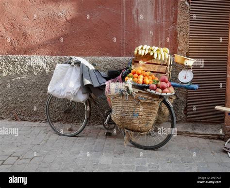 Bike Of A Street Vendor Marrakech Morocco Stock Photo Alamy