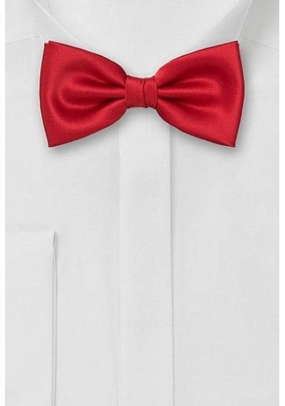 Solid Bright Red Bow Tie Bows N