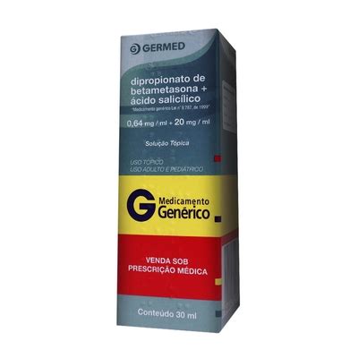 Comprar DIPROPIONATO DE BETAMETASONA ÁCIDO SALICÍLICO 0 64 MG ML 20