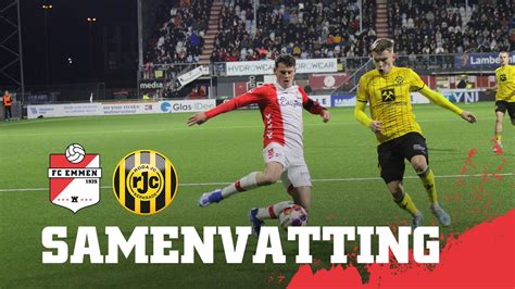 Fc Emmen Roda Jc Samenvatting Youtube