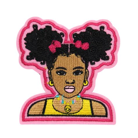 Black Girl Patch Smallembroidery American Htv And Crafts