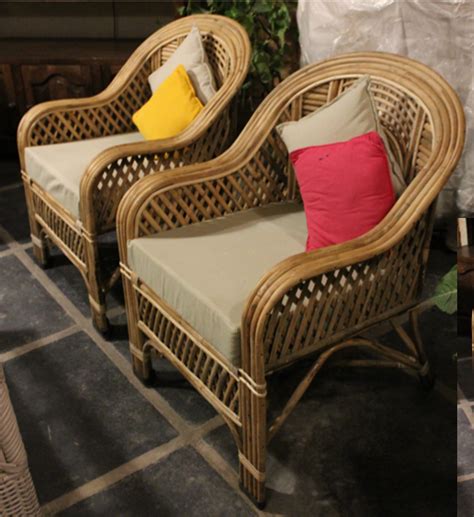 Â Bamboo Cane Sofa Chair for Living Room, Outdoor, Indoor furniture ...