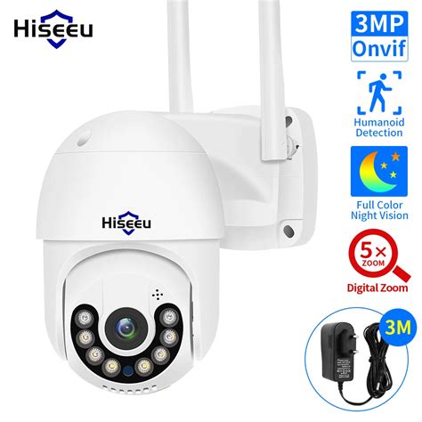 Hiseeu C Mara IP PTZ 1080P Para Exteriores Videoc Mara Inal Mbrica De