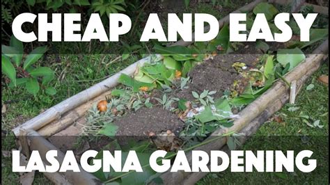 Cheap And Easy Lasagna Gardening In A Bamboo Raised Bed YouTube