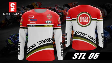 Lucky Strike Motogp Long Sleeve Sublimation Jersey Lazada