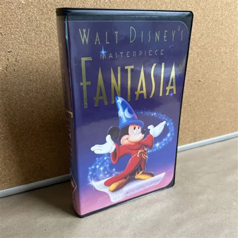 WALT DISNEY S MASTERPIECE Fantasia VHS Vintage 1991 RARE BLACK 1132