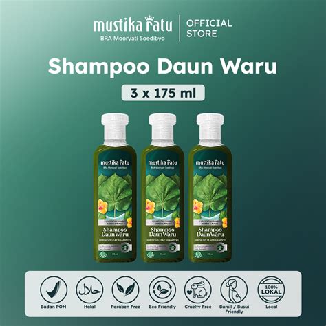 Jual Mustika Ratu Triple Bundle Shampoo Daun Waru Ml Shopee Indonesia