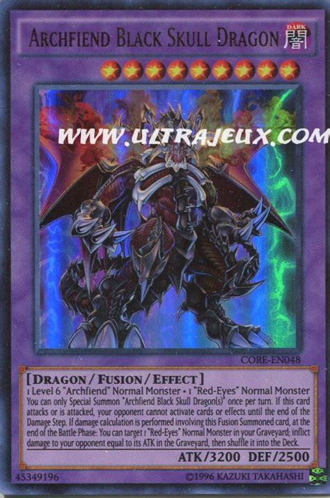 Archfiend Black Skull Dragon CORE EN048 Carte Yu Gi Oh Cartes à l