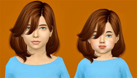 Sims 4 Ccs The Best Kids And Toddlers Hair By Fabienne