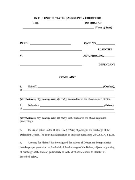 Complaint Court Form Template Complete With Ease Airslate Signnow