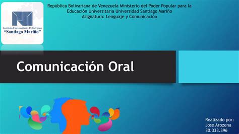 Lenguaje Comunicacion Oral Ppt