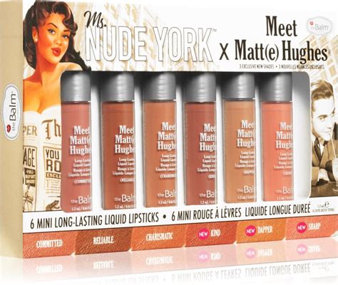 Thebalm Meet Matt E Hughes X Ms Nude York Kit De Rouges L Vres