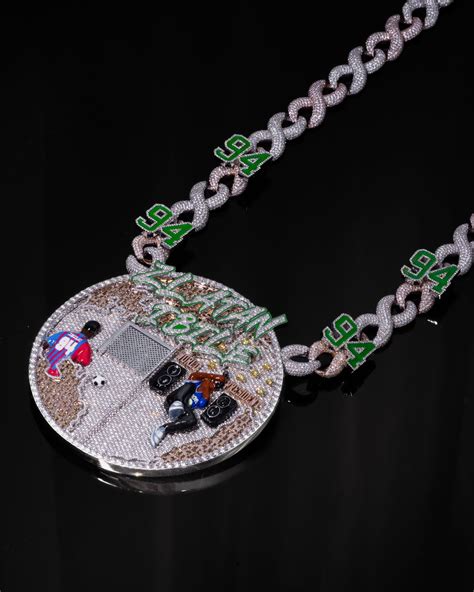 Zlatan Ibile Gets A Massive Custom Biography Pendant And Chain Godson