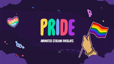 Streamelements Pride Animated Package Theme Overlay Widget